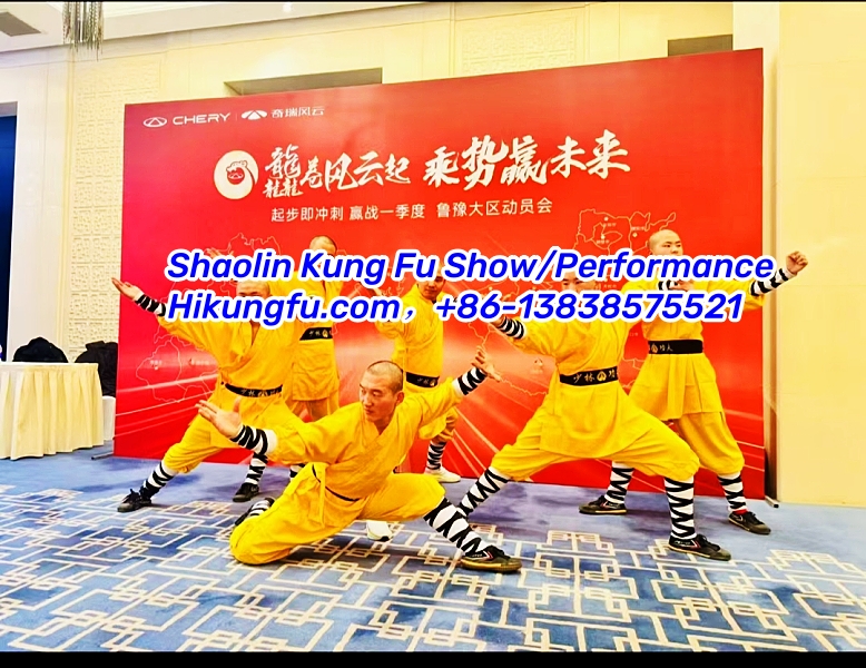 Shaolin Kung Fu Performance Troupe Performs Shaolin Martial Arts for Chery Automobile